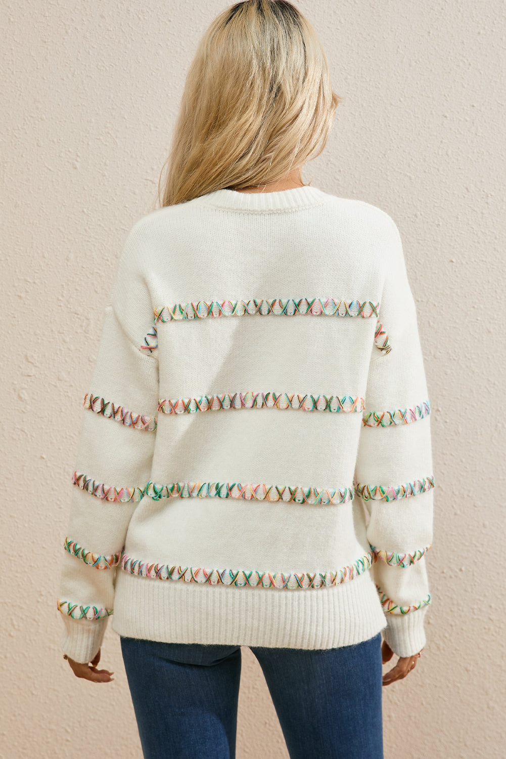 Round Neck Long Sleeve Sweater